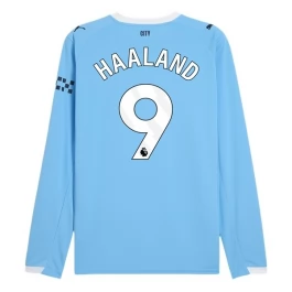 Manchester City Haaland 9 Heimtrikot 2025-2026 L/S Günstige Fußballtrikots