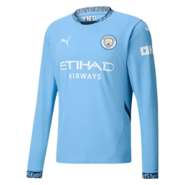 Manchester City Heimtrikot 2024-2025 L/S Günstige Fußballtrikots