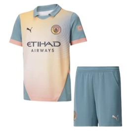 Manchester City Heimtrikot Kinder Fourth 2024-2025 Günstige Fußballtrikots