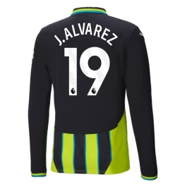 Manchester City J.Alvarez 19 Auswärtstrikot 2024-2025 L/S Günstige Fußballtrikots