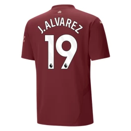 Manchester City J.Alvarez 19 Ausweichtrikot 2024-2025 Günstige Fußballtrikots