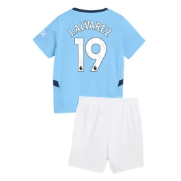 Manchester City J. Alvarez 19 Heimtrikot Kinder 2024-2025 Günstige Fußballtrikots