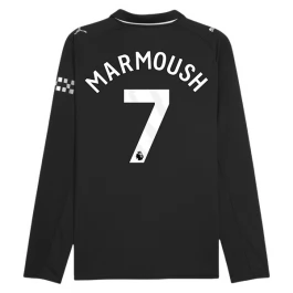 Manchester City Marmoush 7 Auswärtstrikot 2025-2026 L/S Günstige Fußballtrikots