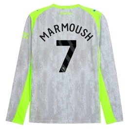 Manchester City Marmoush 7 Ausweichtrikot 2025-2026 Langarm Günstige Fußballtrikots