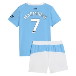 Manchester City Marmoush 7 Heimtrikot Kinder 2025-2026 Günstige Fußballtrikots