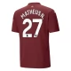 Manchester City Matheus N. 27 Ausweichtrikot 2024-2025 Günstige Fußballtrikots