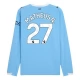 Manchester City Matheus N. 27 Heimtrikot 2025-2026 L/S Günstige Fußballtrikots