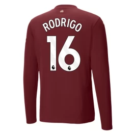 Manchester City Rodrigo 16 Ausweichtrikot 2024-2025 L/S Günstige Fußballtrikots
