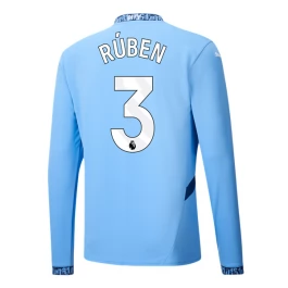 Manchester City Rúben 3 Heimtrikot 2024-2025 L/S Günstige Fußballtrikots