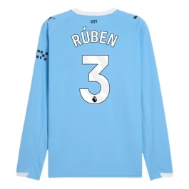 Manchester City Rúben 3 Heimtrikot 2025-2026 L/S Günstige Fußballtrikots