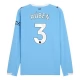 Manchester City Rúben 3 Heimtrikot 2025-2026 L/S Günstige Fußballtrikots