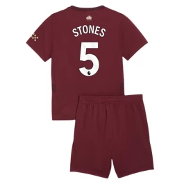 Manchester City Stones 5 Ausweichtrikot Kinder 2024-2025 Günstige Fußballtrikots