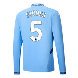 Manchester City Stones 5 Heimtrikot 2024-2025 L/S Günstige Fußballtrikots