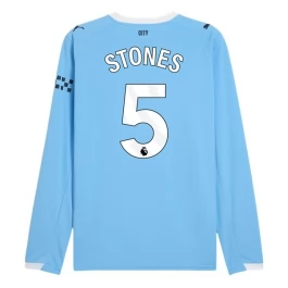 Manchester City Stones 5 Heimtrikot 2025-2026 L/S Günstige Fußballtrikots