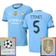 Manchester City Stones 5 Heimtrikot Champions League With Patch 2024-2025 Günstige Fußballtrikots