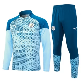 Manchester City Trainingsanzüge 2023-24 - 1-4 Zip Blau
