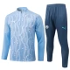 Manchester City Trainingsanzüge 2024-25 - 1-4 Zip Blau