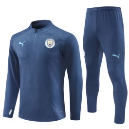 Manchester City Trainingsanzüge 2024-25 - 1-4 Zip Marineblau