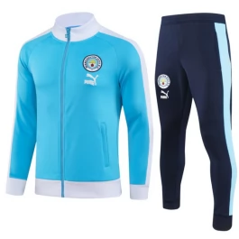 Manchester City Trainingsjackenanzüge 2023-24 - Blau