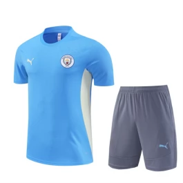 Manchester City Trainingsshirt Anzüge 2024-25 - Shorts Blau Manchester City Trainingsshirt Anzüge 2024-25 - Shorts Blau