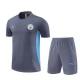 Manchester City Trainingsshirt Anzüge 2024-25 - Shorts Grau