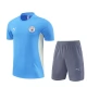 Manchester City Trainingsshirt Anzüge Kinder 2024-25 - Shorts Blau