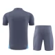 Manchester City Trainingsshirt Anzüge Kinder 2024-25 - Shorts Grau