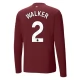 Manchester City Walker 2 Ausweichtrikot 2024-2025 L/S Günstige Fußballtrikots