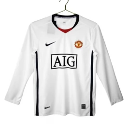 Manchester United Auswärtstrikot Retro 2008-2009 L/S Günstige Fußballtrikots