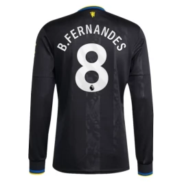 Manchester United B.Fernandes 8 Ausweichtrikot 2025-2026 L/S Günstige Fußballtrikots