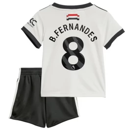 Manchester United B.Fernandes 8 Ausweichtrikot Kinder 2024-2025 Günstige Fußballtrikots