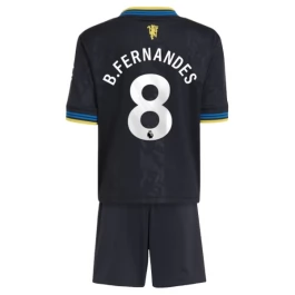 Manchester United B.Fernandes 8 Ausweichtrikot Kinder 2025-2026 Günstige Fußballtrikots