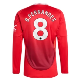 Manchester United B.Fernandes 8 Heimtrikot 2024-2025 L/S Günstige Fußballtrikots
