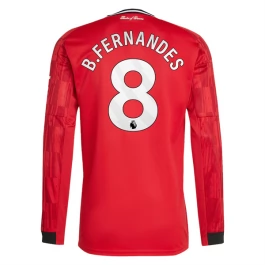 Manchester United B.Fernandes 8 Heimtrikot 2025-2026 L/S Günstige Fußballtrikots