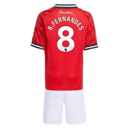 Manchester United B.Fernandes 8 Heimtrikot Kinder 2025-2026 Günstige Fußballtrikots