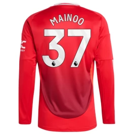 Manchester United Mainoo 37 Heimtrikot 2024-2025 L/S Günstige Fußballtrikots