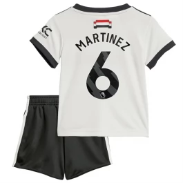 Manchester United Martinez 6 Ausweichtrikot Kinder 2024-2025 Günstige Fußballtrikots