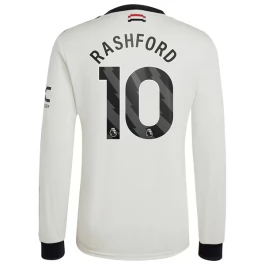 Manchester United Rashford 10 Ausweichtrikot 2024-2025 L/S Günstige Fußballtrikots