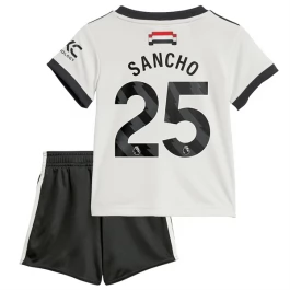 Manchester United Sancho 25 Ausweichtrikot Kinder 2024-2025 Günstige Fußballtrikots