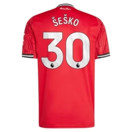 Manchester United Šeško 30 Heimtrikot 2025-2026 Günstige Fußballtrikots