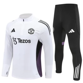 Manchester United Trainingsanzug Kinder 2025-26 - 1-4 Zip Weiß