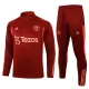 Manchester United Trainingsanzüge 2023-24 - 1-4 Zip Dark Rot