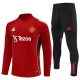 Manchester United Trainingsanzüge Kinder 2025-26 - 1-4 Zip Rot
