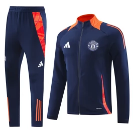 Manchester United Trainingsjackenanzüge 2024-25 - Blau Manchester United Trainingsjackenanzüge 2024-25 - Blau