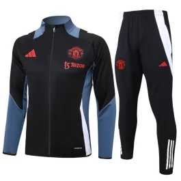 Manchester United Trainingsjackenanzüge 2024-25 - Schwarz Blau Manchester United Trainingsjackenanzüge 2024-25 - Schwarz Blau