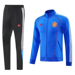 Manchester United Trainingsjackenanzüge 2025-26 - Blau Manchester United Trainingsjackenanzüge 2025-26 - Blau