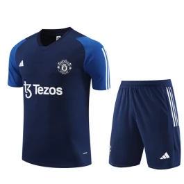 Manchester United Trainingsshirt Anzüge 2023-24 - Blau Manchester United Trainingsshirt Anzüge 2023-24 - Blau