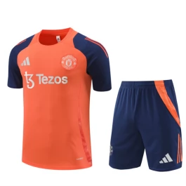 Manchester United Trainingsshirt Anzüge 2024-25 - Shorts Orange