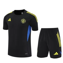 Manchester United Trainingsshirt Anzüge Kinder 2025-26 - Shorts Schwarz
