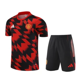 Manchester United Trainingsshirtanzug Kinder 2025-26 - Shorts Rot